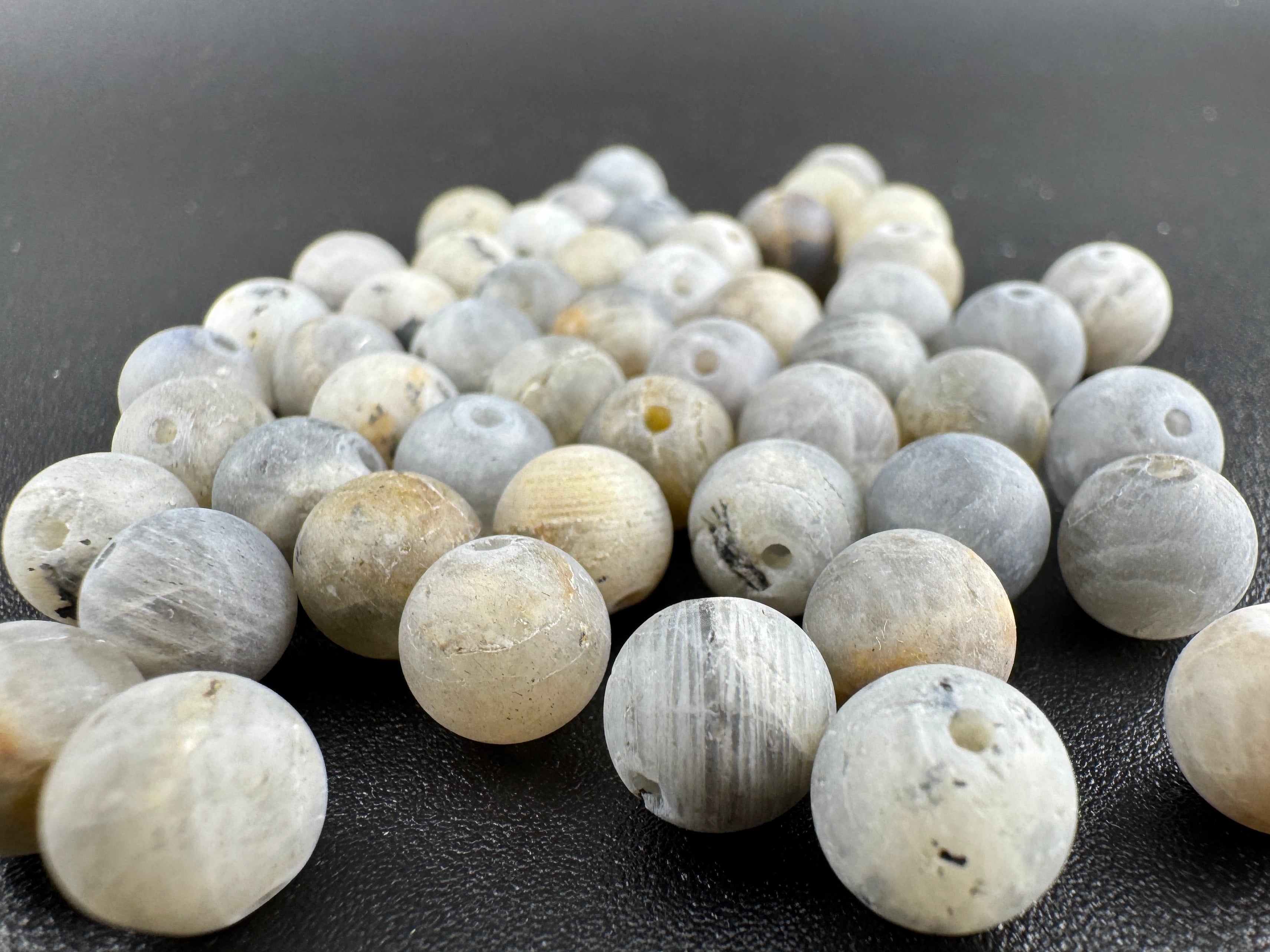 Matte Labradorite Bracelet Available in 6mm, 8mm Sizes