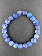 Matte Lapis Lazulie Bracelet Available in 6mm, 8mm Sizes