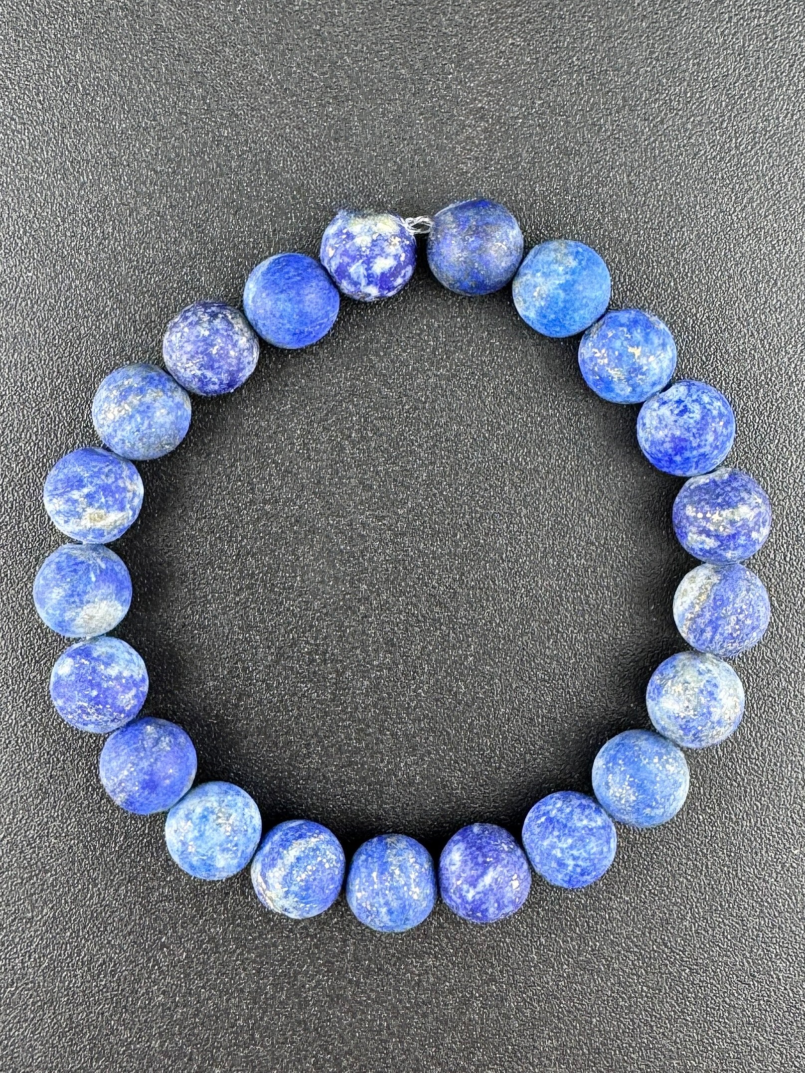 Matte Lapis Lazulie Bracelet Available in 6mm, 8mm Sizes