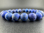 Matte Lapis Lazulie Bracelet Available in 6mm, 8mm Sizes
