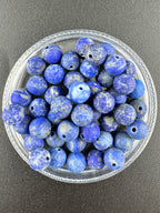 Matte Lapis Lazulie Bracelet Available in 6mm, 8mm Sizes