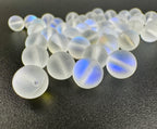 Matte Moon Light Qz Man Made Beads Available in 6mm, 8mm, 10mm, 12mm Sizes