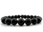 Matte Onyx Bracelet Available in 4mm, 6mm, 6mm Faceted, 8mm, 8mm Faceted, 10mm Sizes