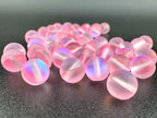 Matte Pink Moon Light Quartz Beads Available in 6mm, 8mm Sizes