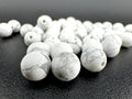 Matte White Howlite Beads Available in 4mm, 6mm, 8mm, 10mm Sizes