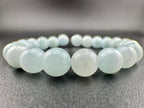Medium Quality Aquamarine Bracelet Available in 6mm, 8mm Sizes