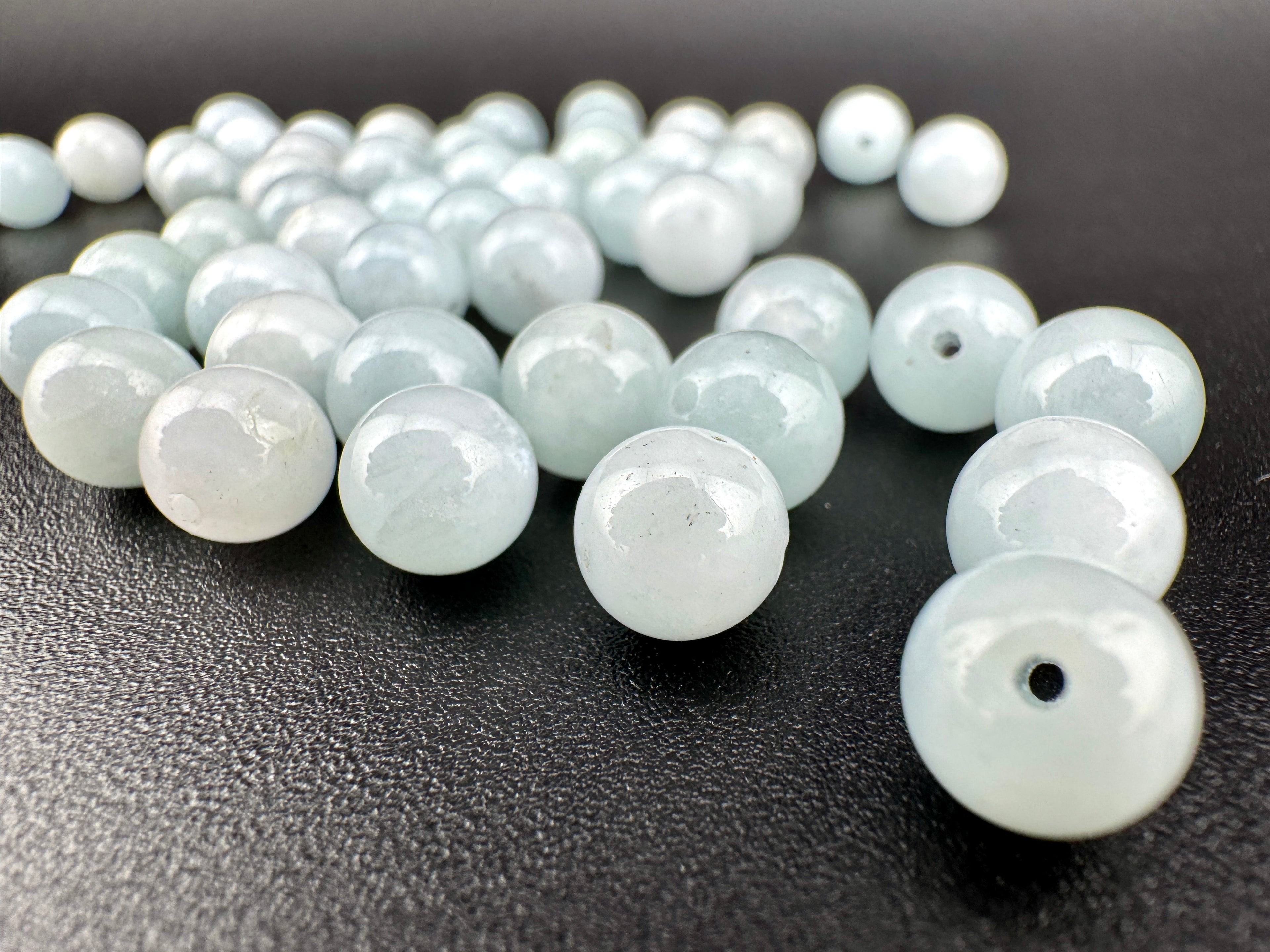 Medium Quality Aquamarine Bracelet Available in 6mm, 8mm Sizes