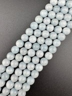 Medium Quality Aquamarine Beads Available in 6mm, 8mm Sizes