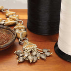 Nymo D Beading Thread – White & Black, 3 oz Cone (1,584 Yards)