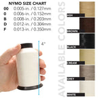 Nymo D Beading Thread – White & Black, 3 oz Cone (1,584 Yards)