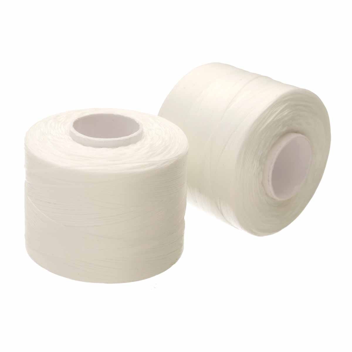 Nymo Size O and D Beading Thread White Large Bobbin for Jewelry & Bead Weaving