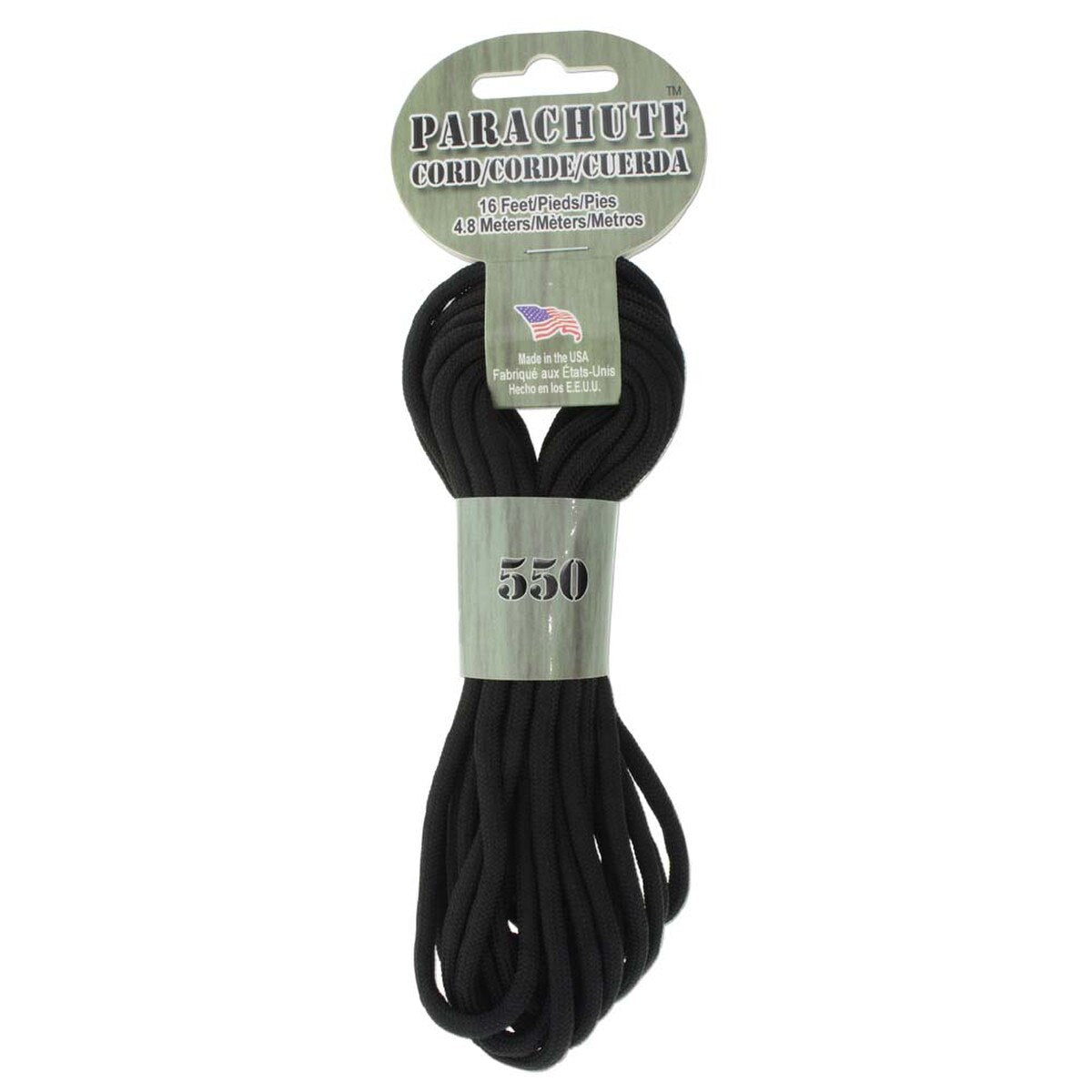 550 Paracord – 16ft Long 4mm Thick Nylon Parachute Cord