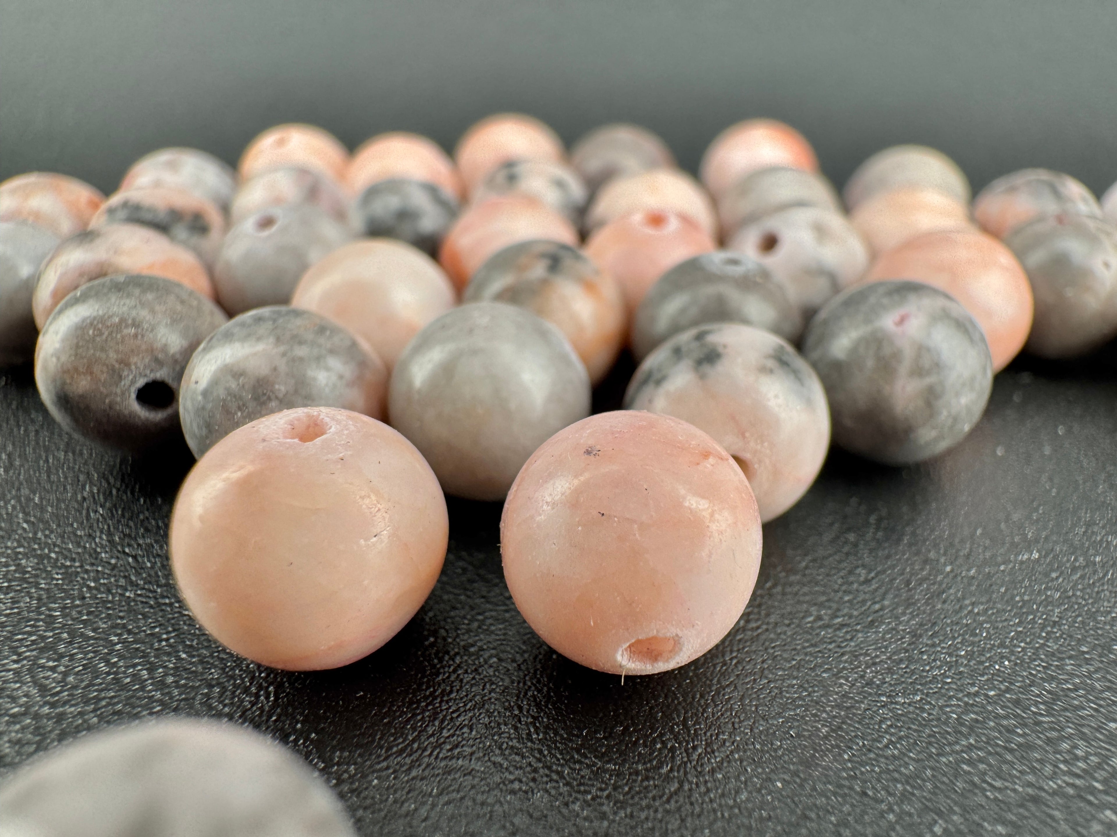 Pink Zebra Jasper Beads Available in 6mm, 8mm Sizes