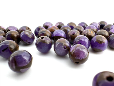 Suspended Copper Purple Beads Available in 6mm, 8mm Sizes