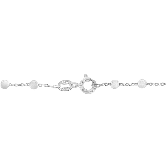 Sterling Silver, 3mm Bead Chain.