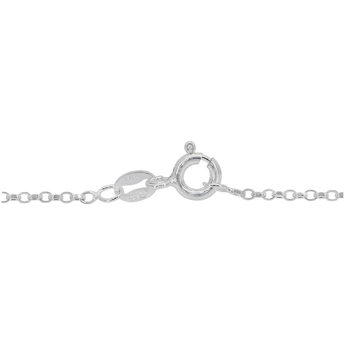 Sterling Silver, 1.5mm Diamond Cut Oval Light Belcher Chain