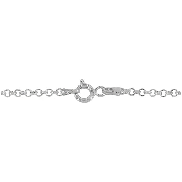 Sterling Silver, 2.3mm Rolo Chain.