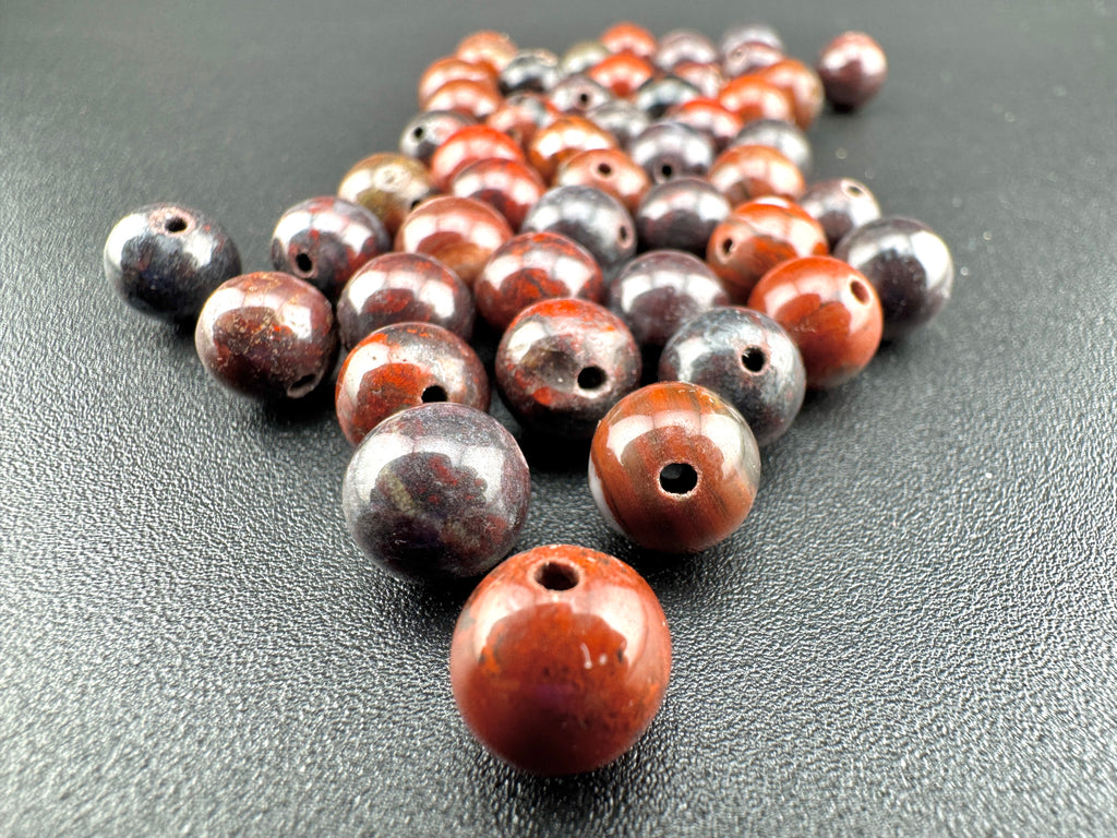 Red Blood Jasper Beads Available in 6mm, 8mm Sizes