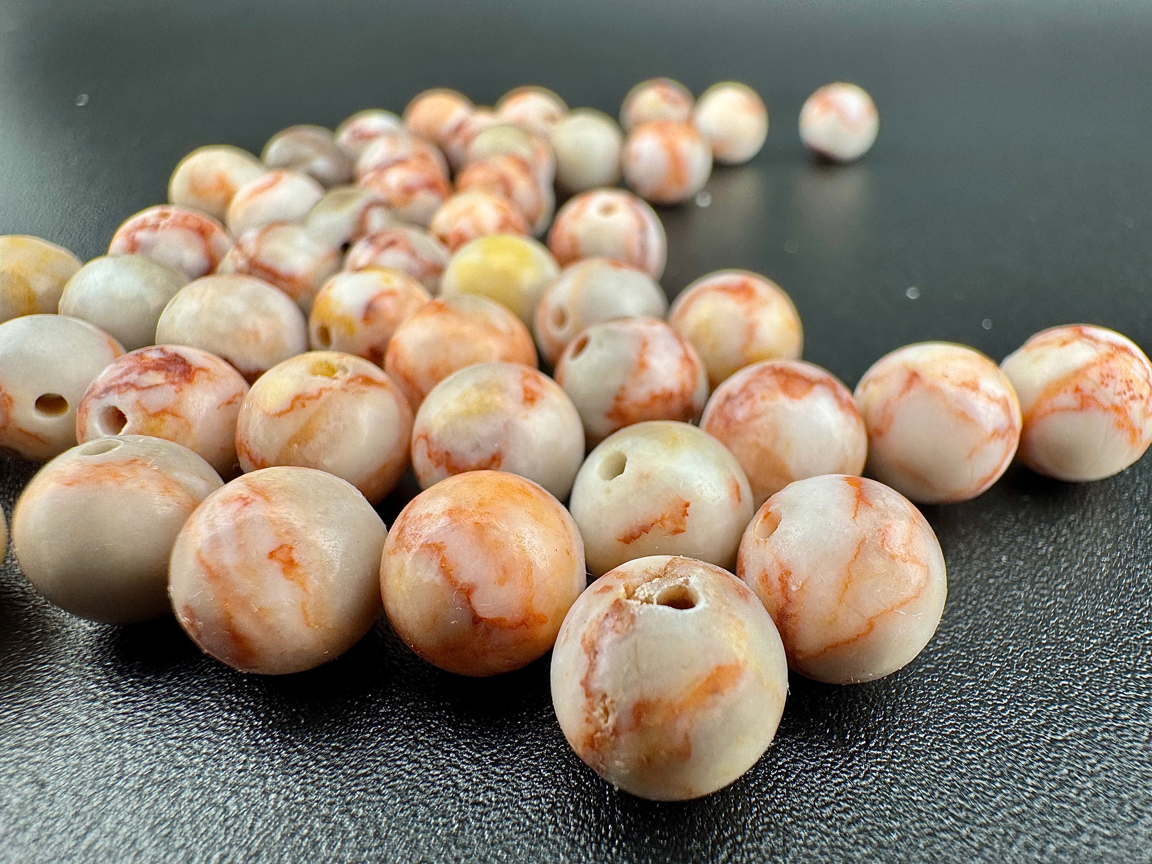 Red Lined Jasper Beads Available in 6mm, 8mm, 10mm Sizes