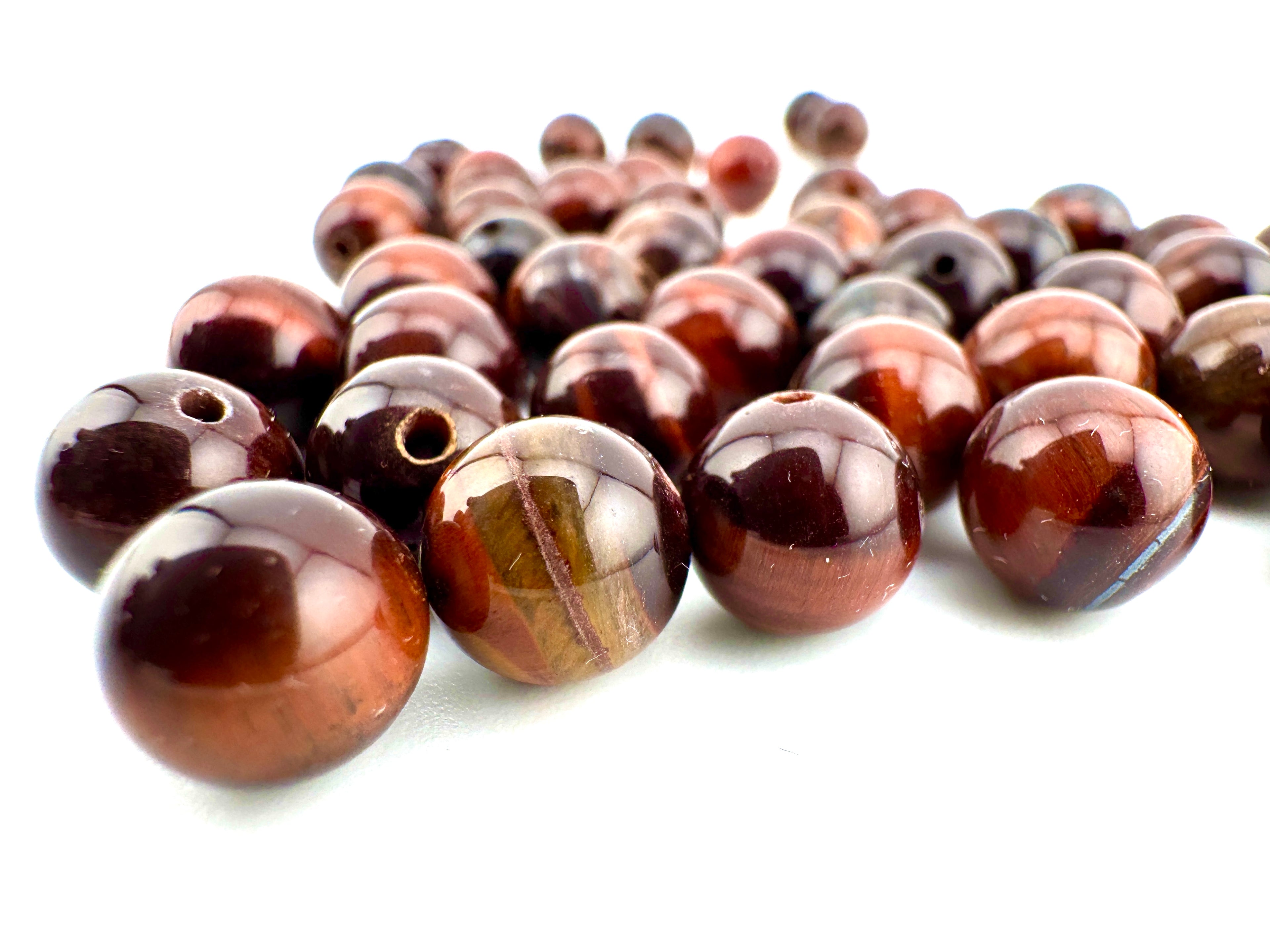 Red Tiger Eye Beads Available in 6mm, 8mm, 10mm, 12mm, 14mm Sizes