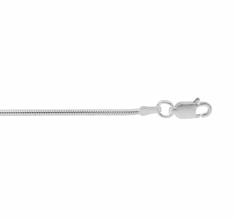 Sterling Silver, 0.8mm Snake Chain.