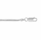 Sterling Silver, 2.3mm Snake Chain.