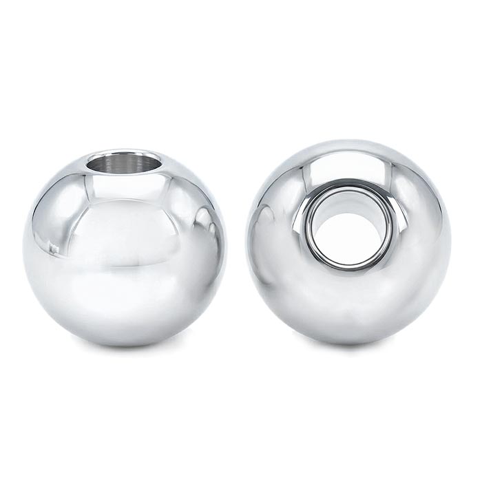 Sterling Silver Plain Ball Bead