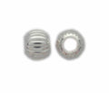 Sterling Silver Corrugated Ball Bead