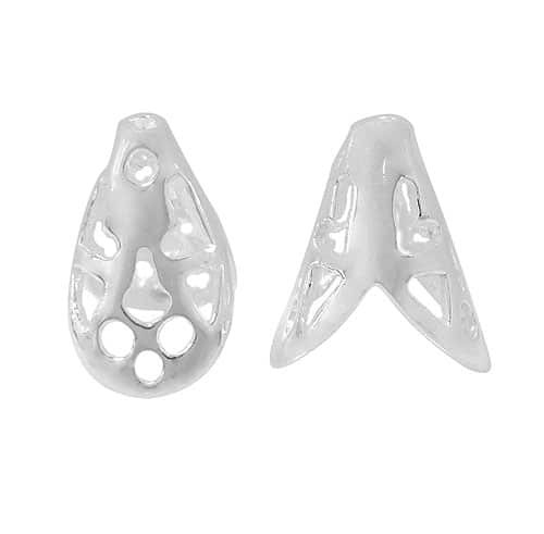 Sterling Silver, Cone With Design