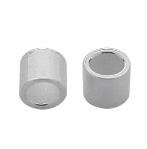 Sterling Silver Crimp Bead with 1mm hole