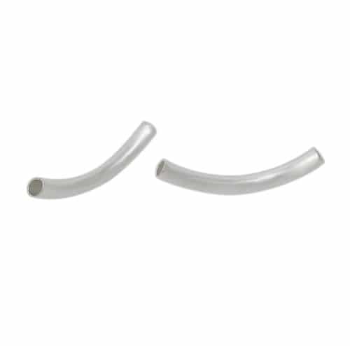 Sterling Silver Curved Tube