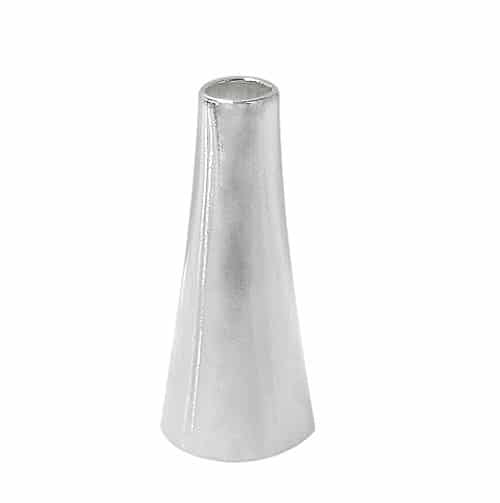Sterling Silver, cone with a 2mm hole