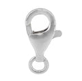 Sterling Silver Pear Shape Lobster Clasp With Open Jump Ring