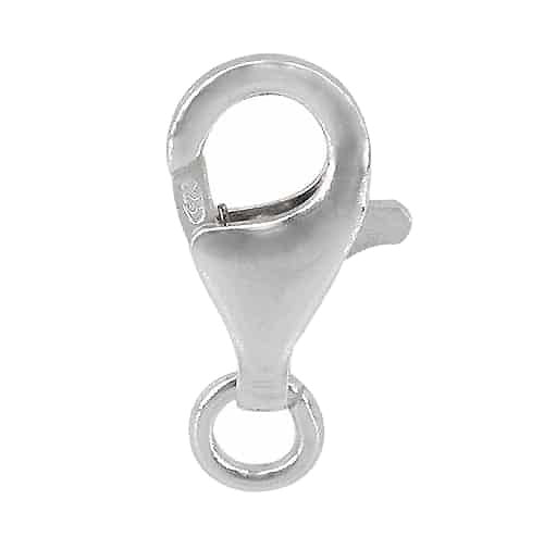 Sterling Silver Pear Shape Lobster Clasp With Open Jump Ring