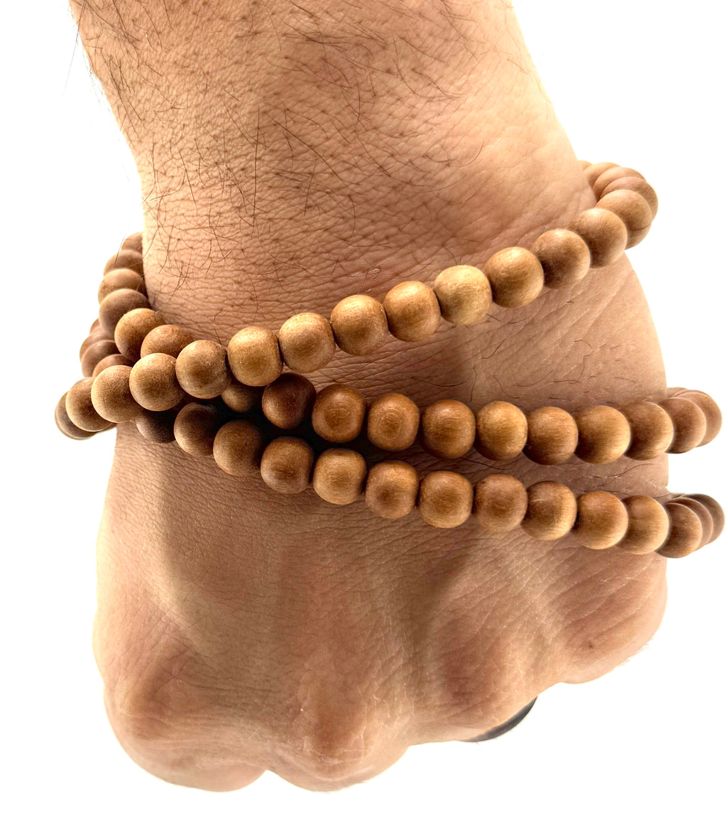 Naturally Scented Sandalwood Beads 8mm