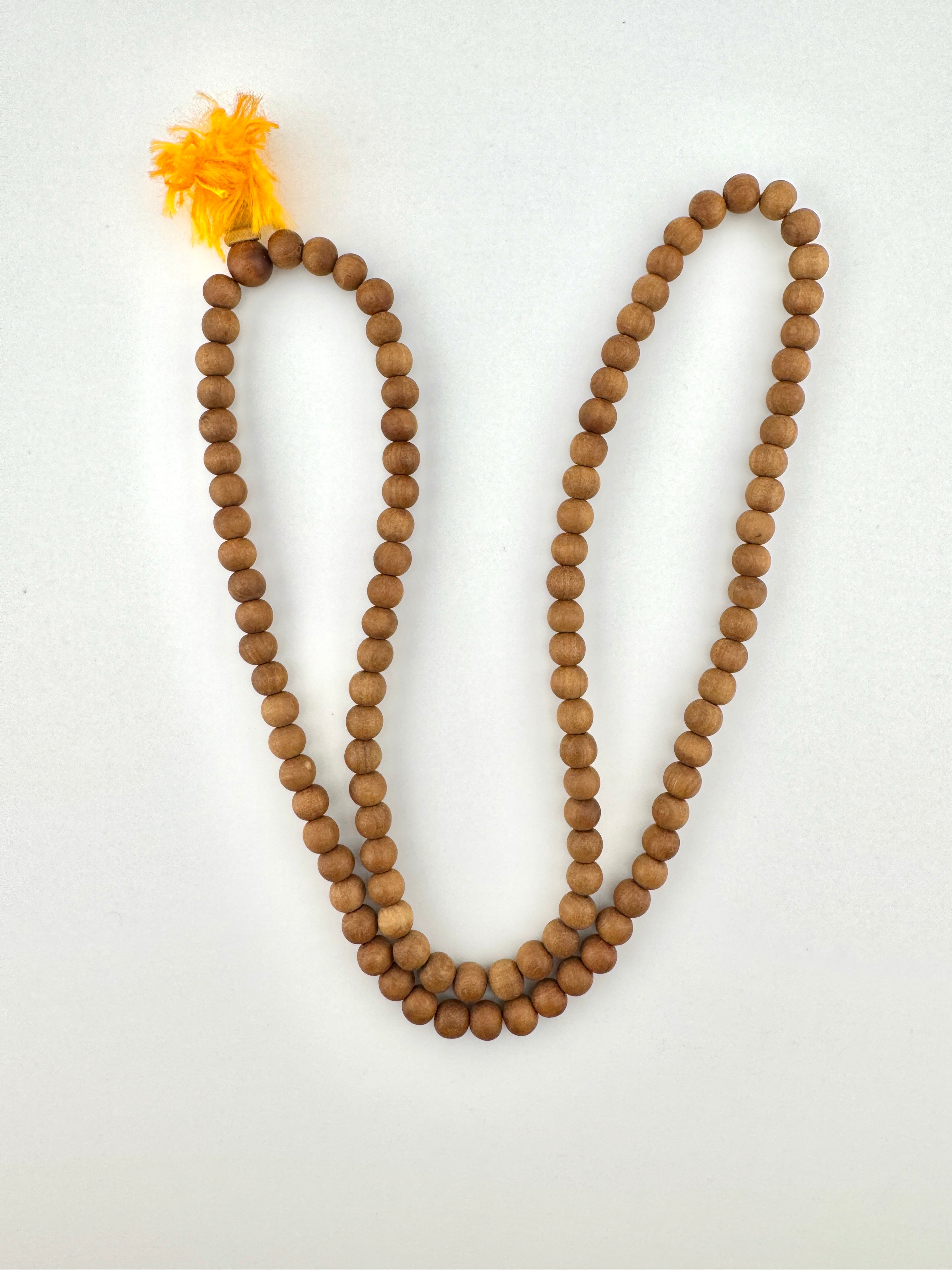 Naturally Scented Sandalwood 108 Bead Mala 8mm