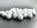 Silver Druzy Beads Available in 6mm, 8mm Sizes