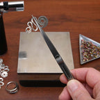 Side Locking Tweezers for Jewelry Making – 6-1/4″