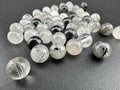 Tourmalinated Quartz Beads Available in 6mm, 8mm, 10mm, 12mm, 14mm, 16mm  Sizes