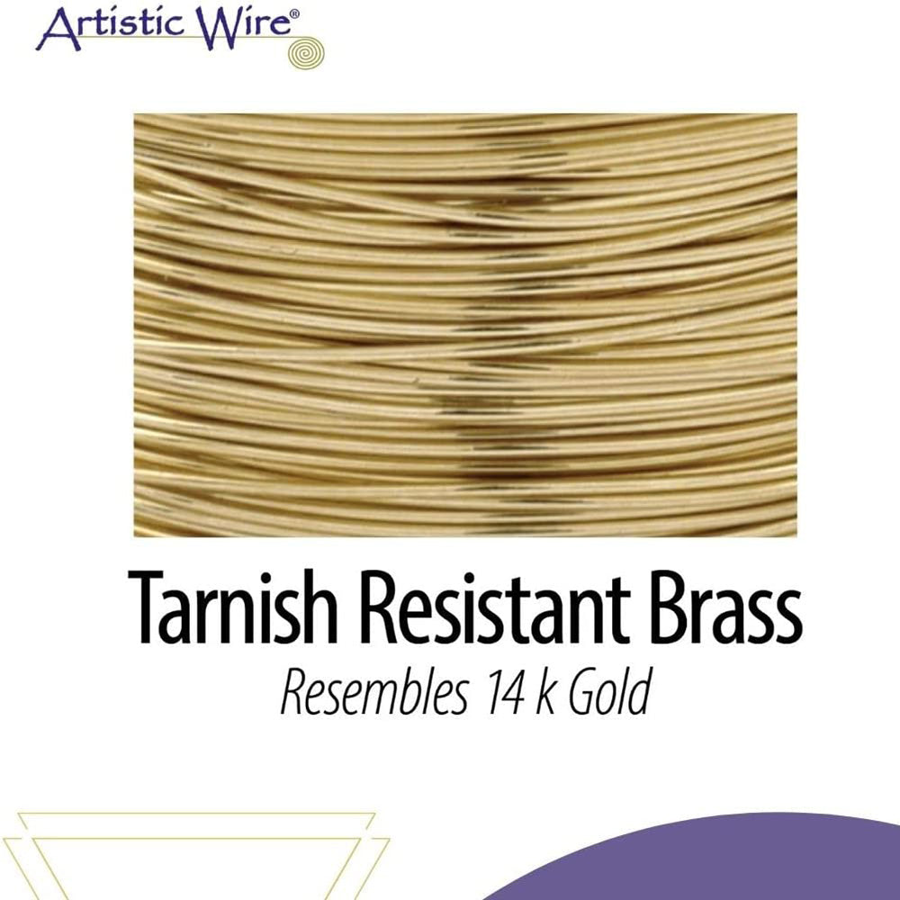 Beadalon Artisticwire Non Tarnish Brass 10-32 Gaugue Craft Wire