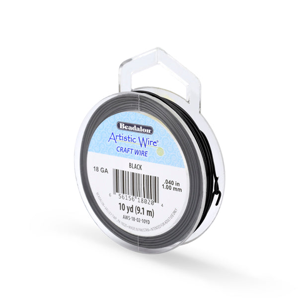 Beadalon Artisticwire Black Wire 18-28 Gaugue Craft Wire