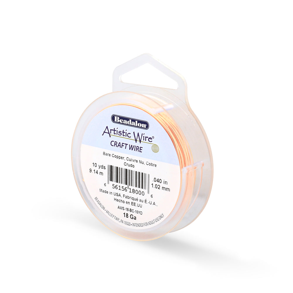 Beadalon Artisticwire Bare Copper Wire 10-30 Gaugue Craft Wire