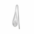 925 Sterling Silver smooth teardrop shape ear wire, 22x18mm / Pair