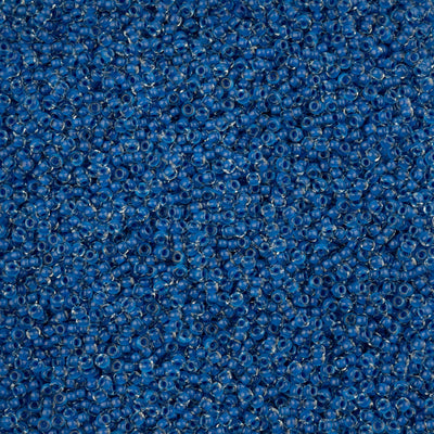 Czech Seedbead 10/0 Terra Intensive Color Lined Blue