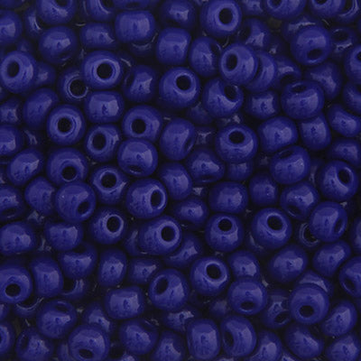 Czech Seed Bead 6/0 22g Vial Opaque DARK ROYAL BLUE