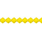 Preciosa Czech Crystal Citrine Bicone 4mm