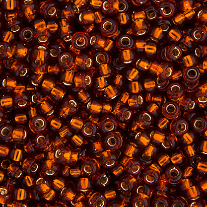 Miyuki Seed Beads 11/0 Dark Topaz Silver Lined