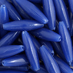 Spaghetti 19x6mm Opaque Blue