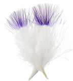 Marabou Feathers 4-6in Wht/Purple