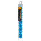 Czech Seed Bead 2/0 22g Vial Silver Lined  CAPRI BLUE